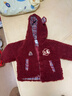 玛米玛卡（MOMOCO）儿童外套新年服冬季男女童加绒洋气毛毛外套 31红色 男童  105 实拍图
