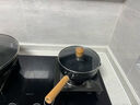 京东京造 小奶锅煮面汤锅 麦饭石色不粘锅雪平锅蒸煮辅食锅 带盖20cm 实拍图