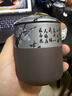 琦轩源紫砂茶叶罐普洱茶罐存茶收纳家用陶瓷醒茶罐茶缸密封罐子茶具配件 实拍图