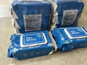 京东京造 75%酒精湿巾80片*3+1包原装 杀菌率99.9% 湿纸巾 卫生消毒湿巾纸 实拍图