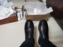 骆驼牌 皮鞋男士商务休闲鞋软底软皮爸爸懒人鞋子W932263660黑色39 实拍图
