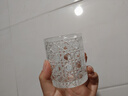 宝石纹玻璃杯INS风高颜值洋酒杯透明家用加厚鸡尾酒调酒啤酒杯子 宝石杯200ml*1 实拍图