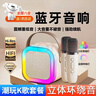 顽键侠瓦瓦同款k12话筒变声音响一体麦克风无线蓝牙家用唱歌蓝牙音箱ktv迷你k歌神器户外智能迷你音响 奶油米 多功能音响+话筒*2 实拍图