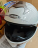 野马（YEMA）3C认证828S摩托车头盔男全盔冬季防冻保暖双镜片机车安全帽 四季通用 均码 白色+防雾贴片 实拍图