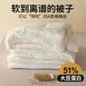 A类被子春秋五星级酒店全棉大豆纤维纯棉冬被3-4斤可机洗裸睡空调 A类原棉51%大豆纤维白色 200x230cm春秋被重量约5斤 实拍图