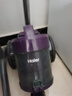 海尔（Haier）卧式吸尘器 家用强劲大吸力 宠物地毯清洁 家庭开荒大功率吸尘器 一键收线HZW1207Z紫色 实拍图