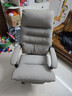 顾全C533家用老板椅舒适久坐办公椅电脑椅可躺工学椅子环保真皮座椅 浅咖 超纤皮（推荐) 实拍图