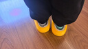 儿童棉拖鞋秋冬爆款加绒保暖毛毛鞋男女童防滑室内居家棉鞋 黄色 28.5 内长17.5cm 实拍图