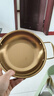 【韩剧同款】加厚不锈钢干锅海鲜锅火锅金色平底浅锅双耳锅泡面锅 迷你款17cm【金色】双柄汤锅 实拍图