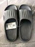 名创优品（MINISO）软云系列浴室拖鞋 灰色43-44码 实拍图