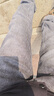 真维斯（Jeanswest）王一博代言牛仔裤男秋冬新款天丝舒适修身直筒高端潮牌休闲裤子男 黑灰【加绒保暖】 31 码(2尺4) 【建议120-130斤】 实拍图