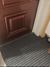 京东京造条纹拉绒入户垫 家用可裁剪除尘防滑吸水地垫进户门 灰色80*120cm 实拍图