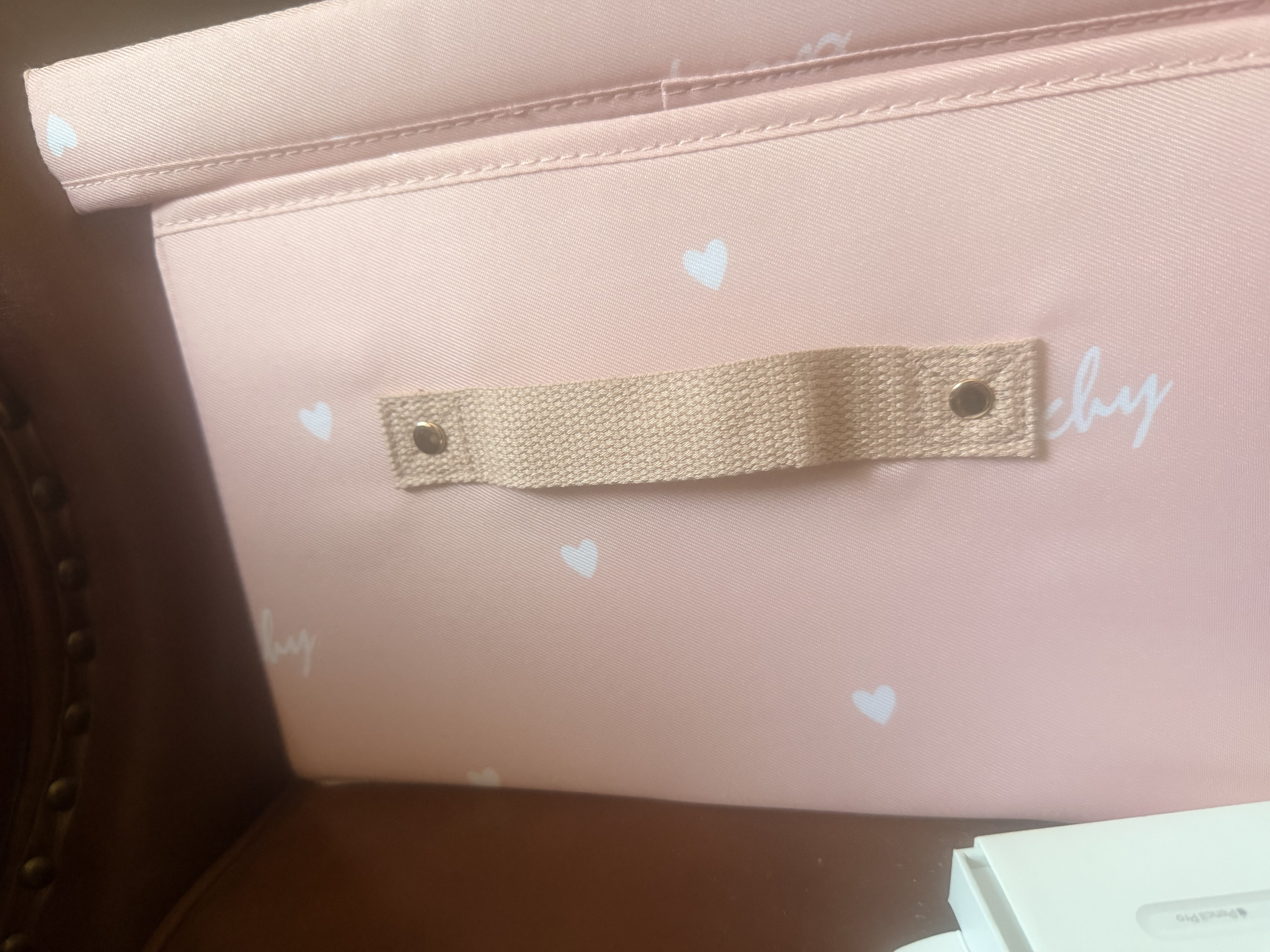EACHY衣服收纳箱衣物储物箱家用可折叠收纳盒 18L love粉 1个装 实拍图