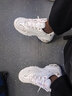 斯凯奇（Skechers）女鞋厚底增高老爹鞋百搭休闲鞋耐磨透气运动鞋女 WTRG白/金 35.5 实拍图