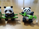 时鸟治愈桌面小摆件动物仿真可爱竹子熊猫动物模型公仔车载装饰超实惠 8只 抱竹子大熊猫【整套】 实拍图