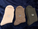 猫人3双装35%羊毛袜子男士袜子男冬季加厚保暖袜男毛圈袜睡眠袜男 实拍图