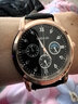 【网红爆款】商务腕表石英运动表休闲皮带男女手表 黑色 实拍图