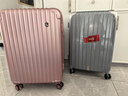 爱华仕行李箱旅行箱24英寸托运箱女大容量拉杆箱男出差密码箱皮箱玫瑰金 实拍图