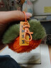 仿獭兔毛小柿子可爱书包包挂件毛绒球玩偶公仔汽车钥匙扣挂饰礼物 1个装【橘黄色好柿发生钥匙扣】 1个装 实拍图