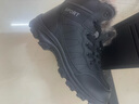 全洲狼 雪地靴男冬季新款东北棉鞋男大码抗寒防水加绒保暖轻便防滑靴子 黑色棉鞋-升级版 加绒 42 (260mm) 实拍图