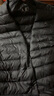 京东京造【零压排骨羽绒】轻薄羽绒服男外套冬季防钻绒马甲背心 曜石黑 L 实拍图