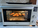 美的（Midea）35L家用多功能烘焙电烤箱 双层玻璃门/精准控温/热风烘烤/搪瓷内胆 PT3530W-D 实拍图