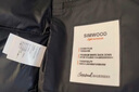 SIMWOOD/简木雪木立领羽绒服东丽特力飞安心7系90%纯白鸭绒保暖SO130273 黑色 L (建议136-150斤) 实拍图