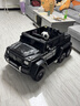 福儿宝（FUERBAO）奔驰授权儿童电动车六驱可坐大人遥控玩具车小孩宝宝双人越野送礼 六驱黑+双油门+双皮座+后备箱+可坐大人+防爆软胎 实拍图
