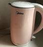 美的（Midea）电热水壶电水壶烧水壶养生双层防烫 0涂层 食品级304不锈钢1500W快速沸腾1.7L大容量 HJ1705 实拍图