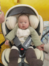 Heekin德国 儿童安全座椅汽车用0-4-12岁婴儿宝宝360度旋转ISOFIX硬接口 尊享灰(遮阳棚+上拉带+侧保护) 实拍图