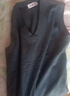 恒源祥羊毛背心男士轻薄羊毛衫毛衣V领马甲针织衫坎肩 中灰 L(175) 实拍图
