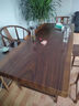 赣津胡桃木茶桌椅组合客厅实木大板茶桌茶台一体桌家用原木整板泡茶台 1.8米茶桌+1官帽椅+3凳+边柜 实拍图