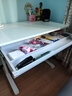 黑白调A2学习桌书桌儿童桌椅实木升降桌子写字桌电脑桌【进口橡胶木】1m 实拍图