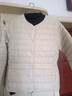 浪莎羊毛内胆女2025秋冬新款时尚外套短款保暖内搭小个子轻薄羽绒棉服 米白 【高品质羊毛填充】 2XL 【推荐130-150斤】 实拍图