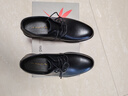 红蜻蜓男鞋系带商务鞋新款英伦男士皮鞋正装鞋男帮牛皮德比鞋WTA43334 黑色经典款 40 实拍图