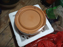 花盆 陶土红陶花盆圆柱形带托盘多肉绿萝简约鲜栽仙人掌陶瓷泥瓦 大号带托盘【16.6x16.6】 红陶 实拍图