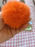 仿獭兔毛小柿子可爱书包包挂件毛绒球玩偶公仔汽车钥匙扣挂饰礼物 1个装【橘黄色好柿发生钥匙扣】 1个装 实拍图