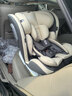 Heekin德国 儿童安全座椅汽车用0-4-12岁婴儿宝宝360度旋转ISOFIX硬接口 尊享灰(遮阳棚+上拉带+侧保护) 实拍图