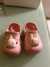 牧童儿童拖鞋夏男宝宝洞洞鞋软底女童卡通洗澡婴幼儿家居鞋萌兔粉150 实拍图