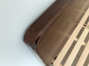 源氏木语橡木实木大板床日式卧室斜靠床现代简约小户型原木风双人床家用床 (低铺)胡桃色单床1.5*2m(不含垫) 实拍图