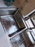 欧琳（OULIN）水槽双槽洗菜盆304不锈钢厨房水槽加厚加大水池铜抽拉龙头 实拍图