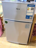 奥克斯小冰箱家用小型迷你冷藏冷冻两用出租房宿舍用节能省电寝室办公室电冰箱 【净化去味】126银色【高效保鲜 铜管速冷】22L 实拍图