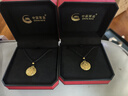 中国黄金（CHINA GOLD）八宝罗盘黄金项链女999足金吊坠妇女节38女神节礼物母亲节 黄金吊坠约1.1g【配黑绳】 晒单实拍图