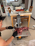 FEST锯骨机商用切骨机切肉机锯肉机切割鱼猪蹄牛排骨冻肉机台式电动锯厨房设备全套 【硬质骨推荐】250B不锈钢轮盘升级款/终身送锯条 实拍图