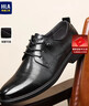 海澜之家HLA皮鞋男士商务休闲秋冬德比正装鞋子男H135/H171 黑色43 实拍图