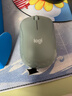 罗技（Logitech）M221 轻音鼠标 无线鼠标 办公鼠标 对称鼠标 带无线微型接收器 薄荷绿 实拍图