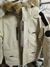 京东京造进口极寒95鹅绒服羽绒服男外套女冬季新款中长款新年 卡其色 XL 实拍图