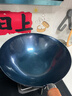 臻三环章丘铁锅炒锅手工锻打铁锅无涂层不易粘锅炒菜锅厨房好物一环轻音 加深款古法烤蓝 34cm 实拍图