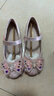 百丽童鞋女童皮鞋儿童公主鞋水晶鞋女孩小高跟时尚单鞋春秋 粉色30码 实拍图
