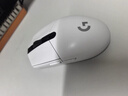 罗技（G）G304 LIGHTSPEED无线鼠标 游戏鼠标 轻质便携 绝地求生FPS鼠标英雄联盟LOL吃鸡 生日礼物 白色 实拍图